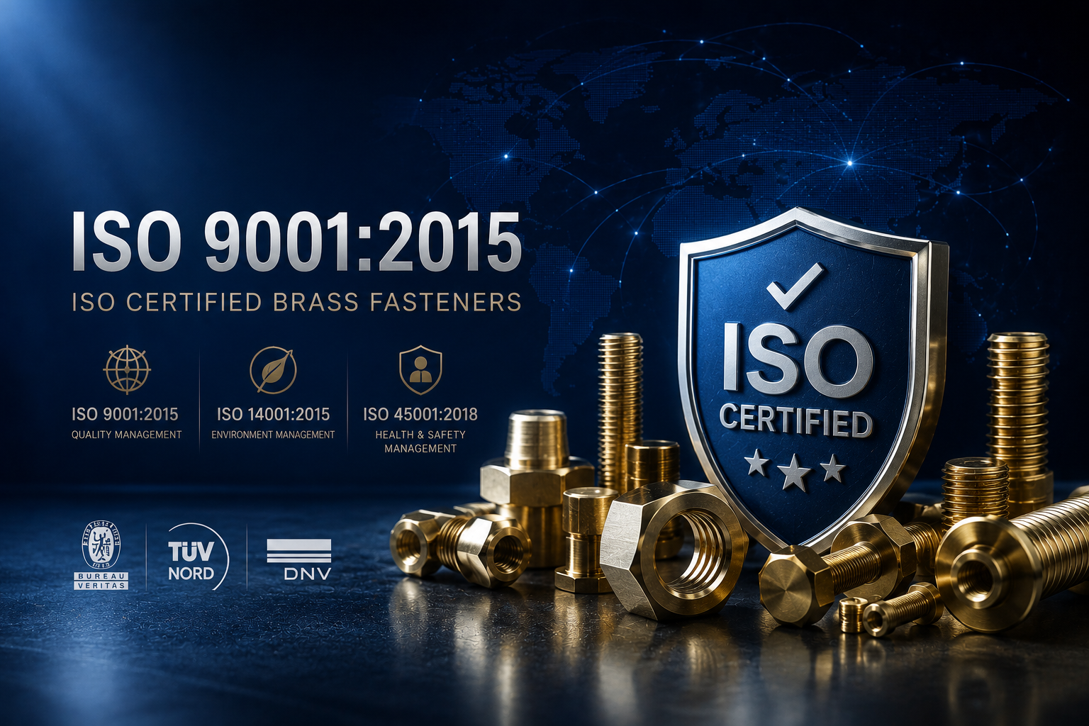ISO Certified Brass Fasteners